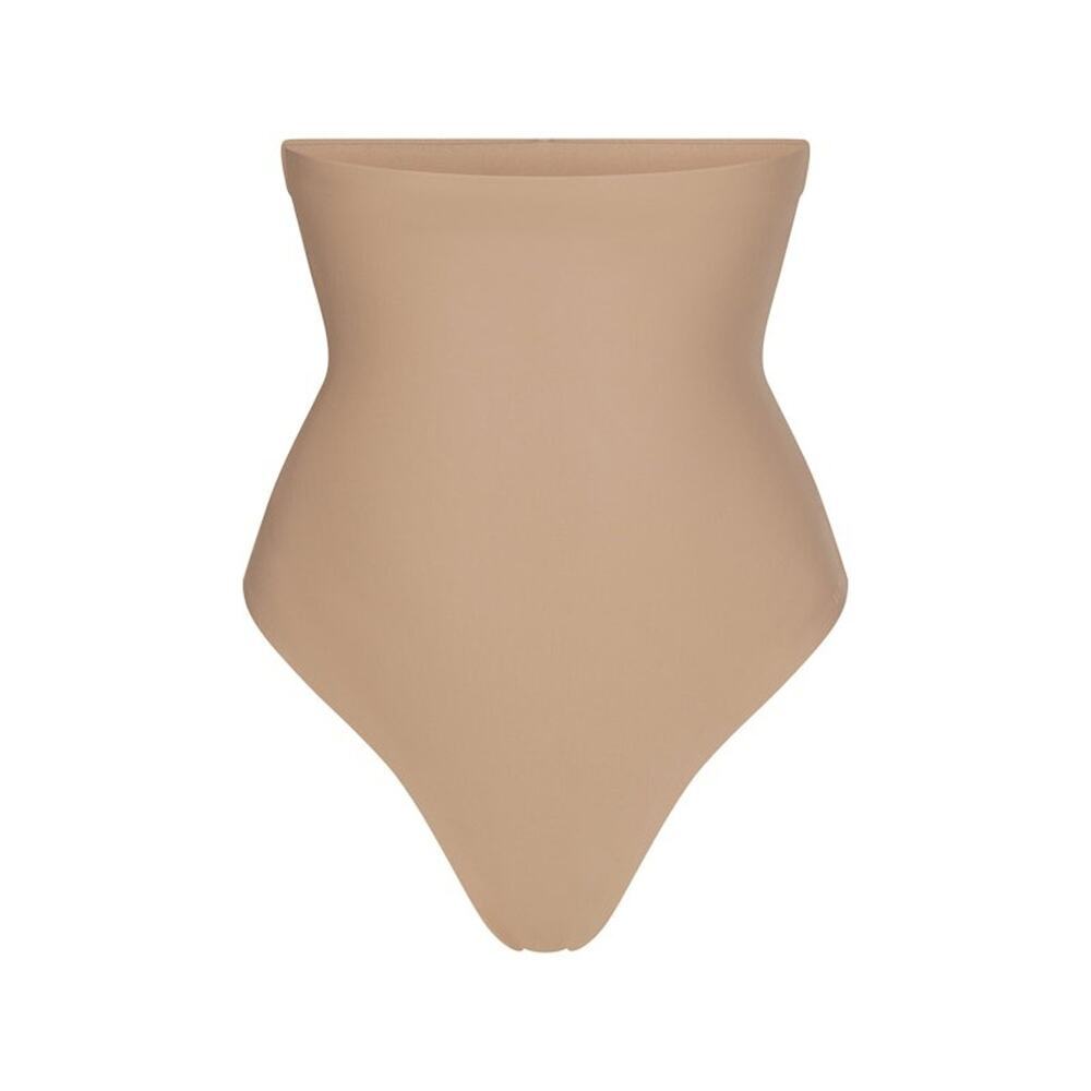 SKIMS BODY Core Sculpt High-Waisted Thong - Clay Size XS NWT #1938 - Picture 8 of 10